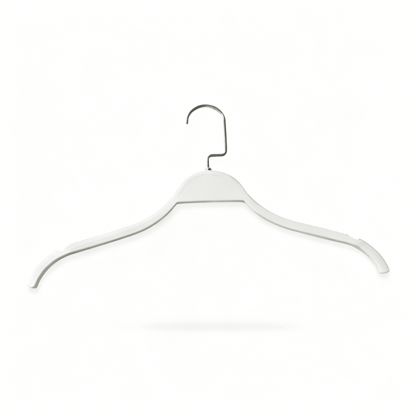 Пластиковая вешалка белого цвета 1904W