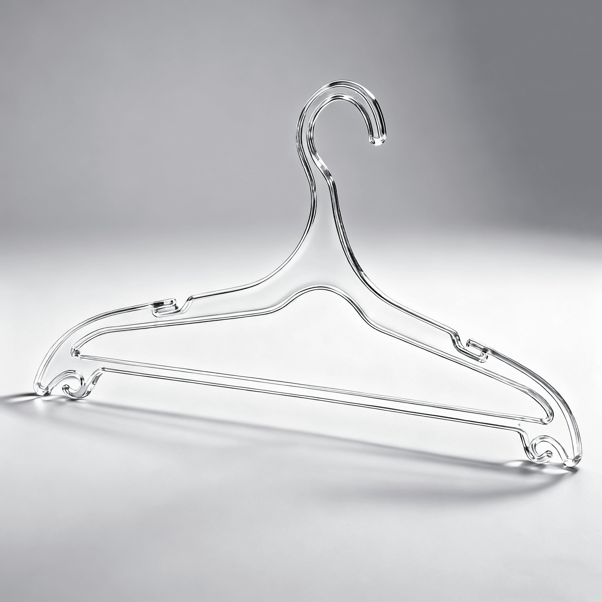 Прозрачная пластиковая вешалка T102